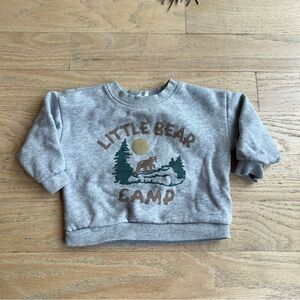 Carter's little planet  Gray Little Bear Camp Sweatshirt